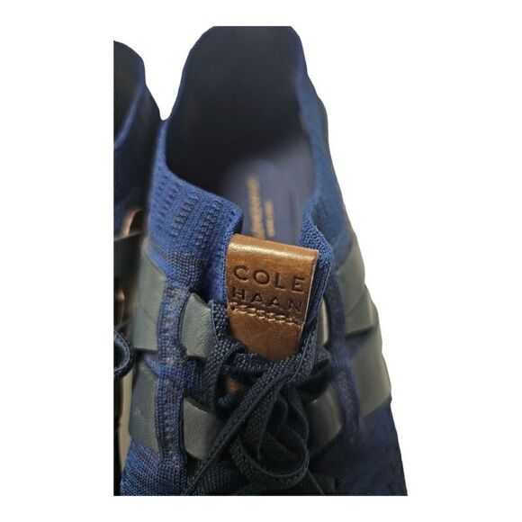 COLE HAAN Grand Motion Stitchlite Woven Sneaker Blue Black Brown - Size 11 - Picture 7 of 11